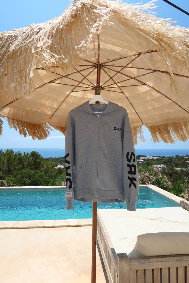 SRK Logo Zip Up Vest ‘Grey Melange’