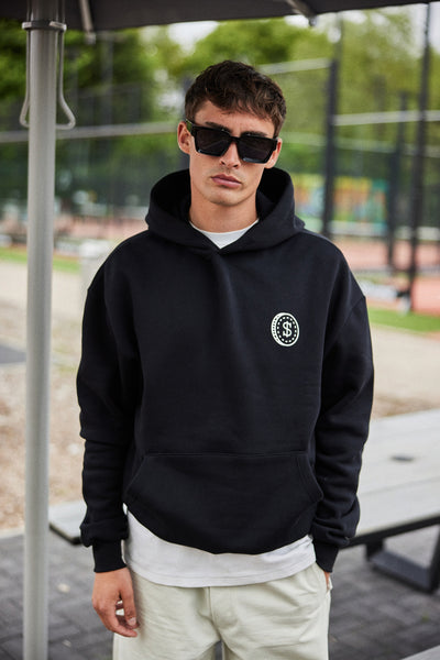 Hoodie Super Rich Kids zwart met wit