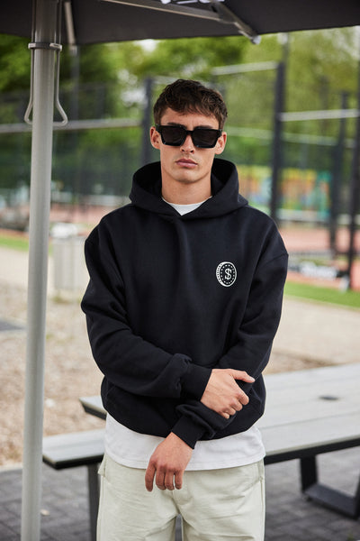 Hoodie Super Rich Kids zwart met wit