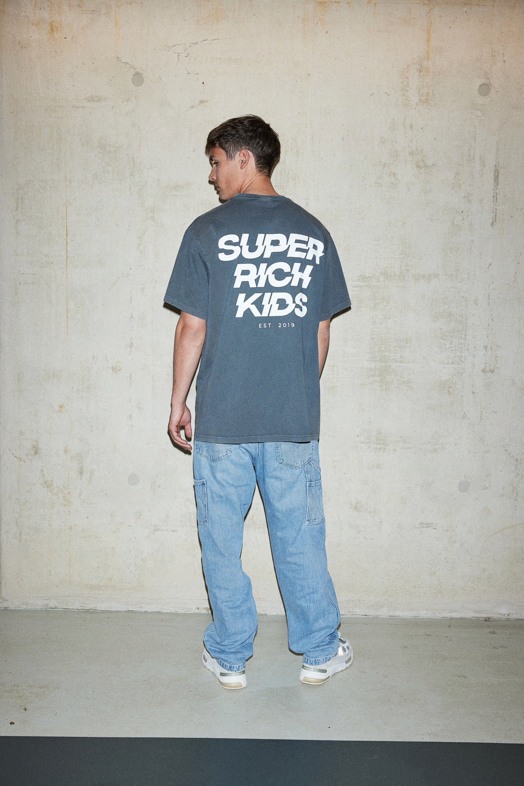 Super Rich Kids T-Shirt Acid Wash wit logo