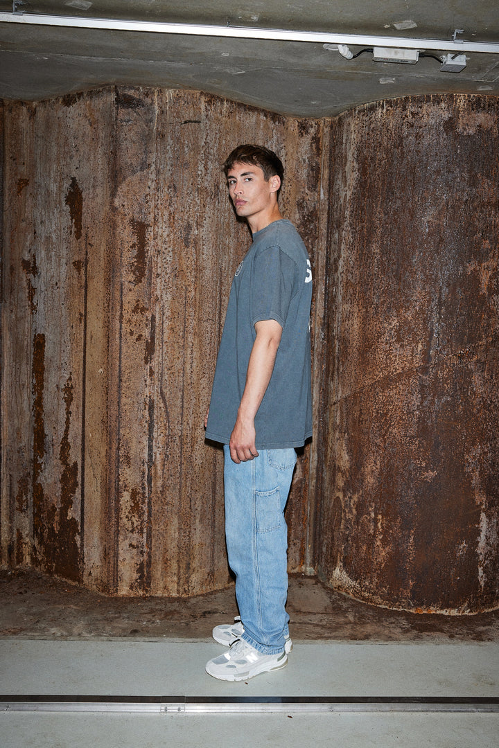 Super Rich Kids T-Shirt Acid Wash wit logo