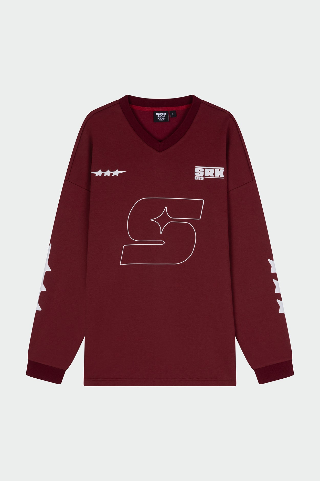 SRK 'PARIS' Oversized Jersey Burgundy