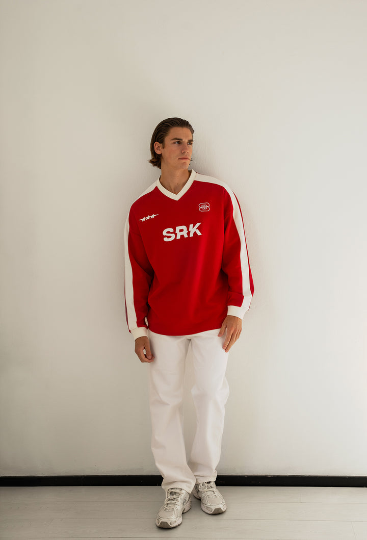 SRK Oversized Jersey 'Red & Off White'