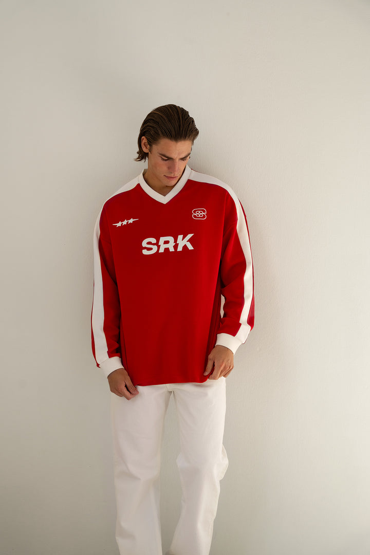 SRK Oversized Jersey 'Red & Off White'