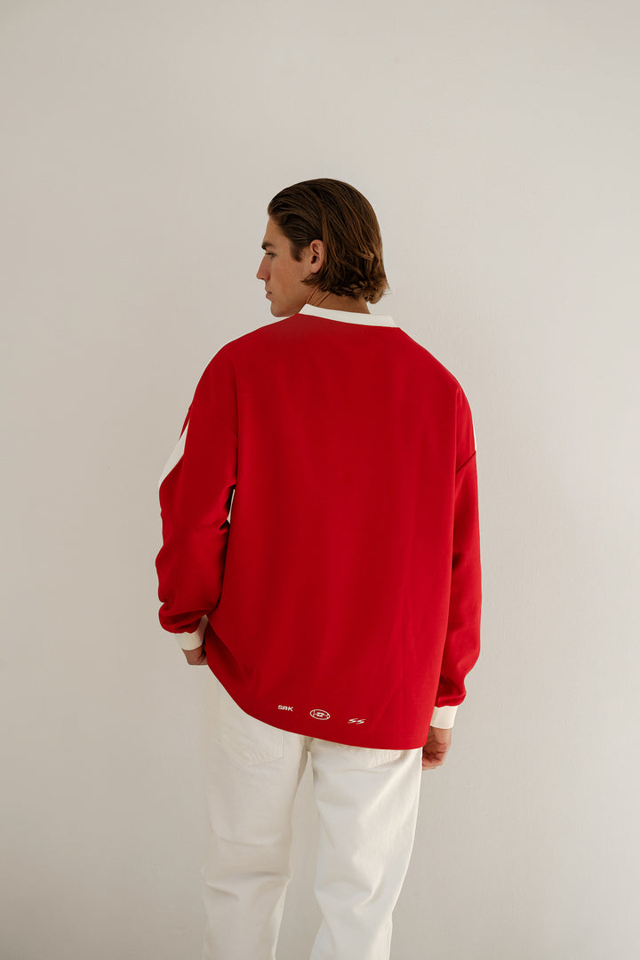 SRK Oversized Jersey 'Red & Off White'