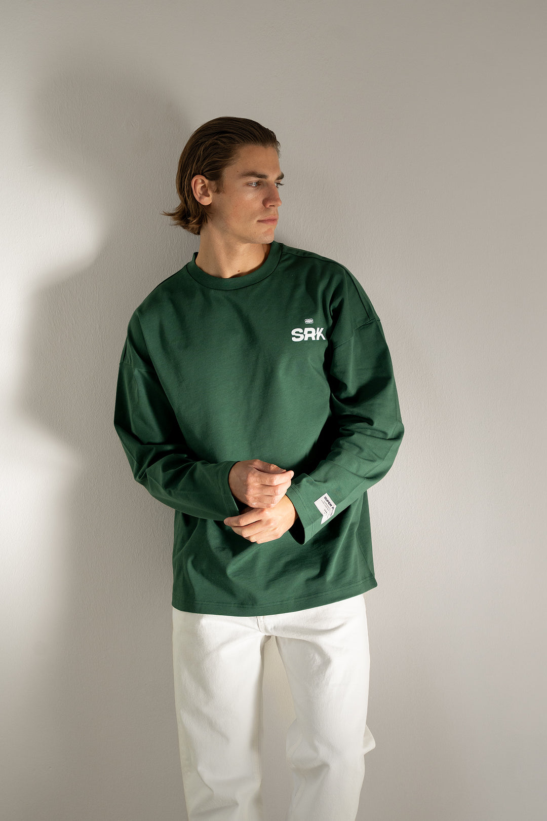 'THE NEW RICH' Longsleeve Tee 'Green'