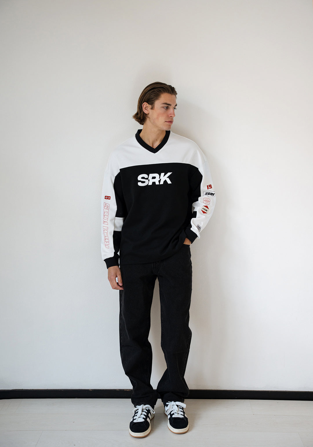 'Monaco Racing' Oversized Jersey 'Black & White'