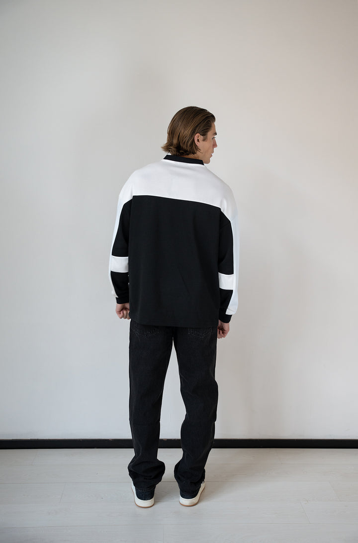 'Monaco Racing' Oversized Jersey 'Black & White'