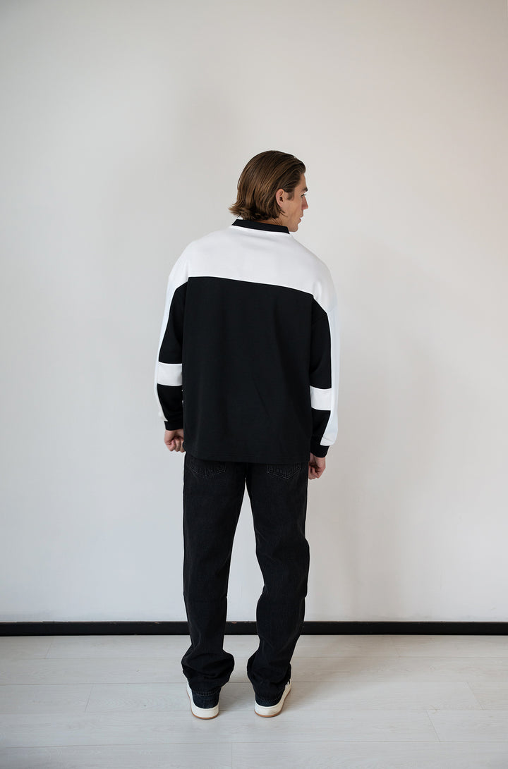 'Monaco Racing' Oversized Jersey 'Black & White'