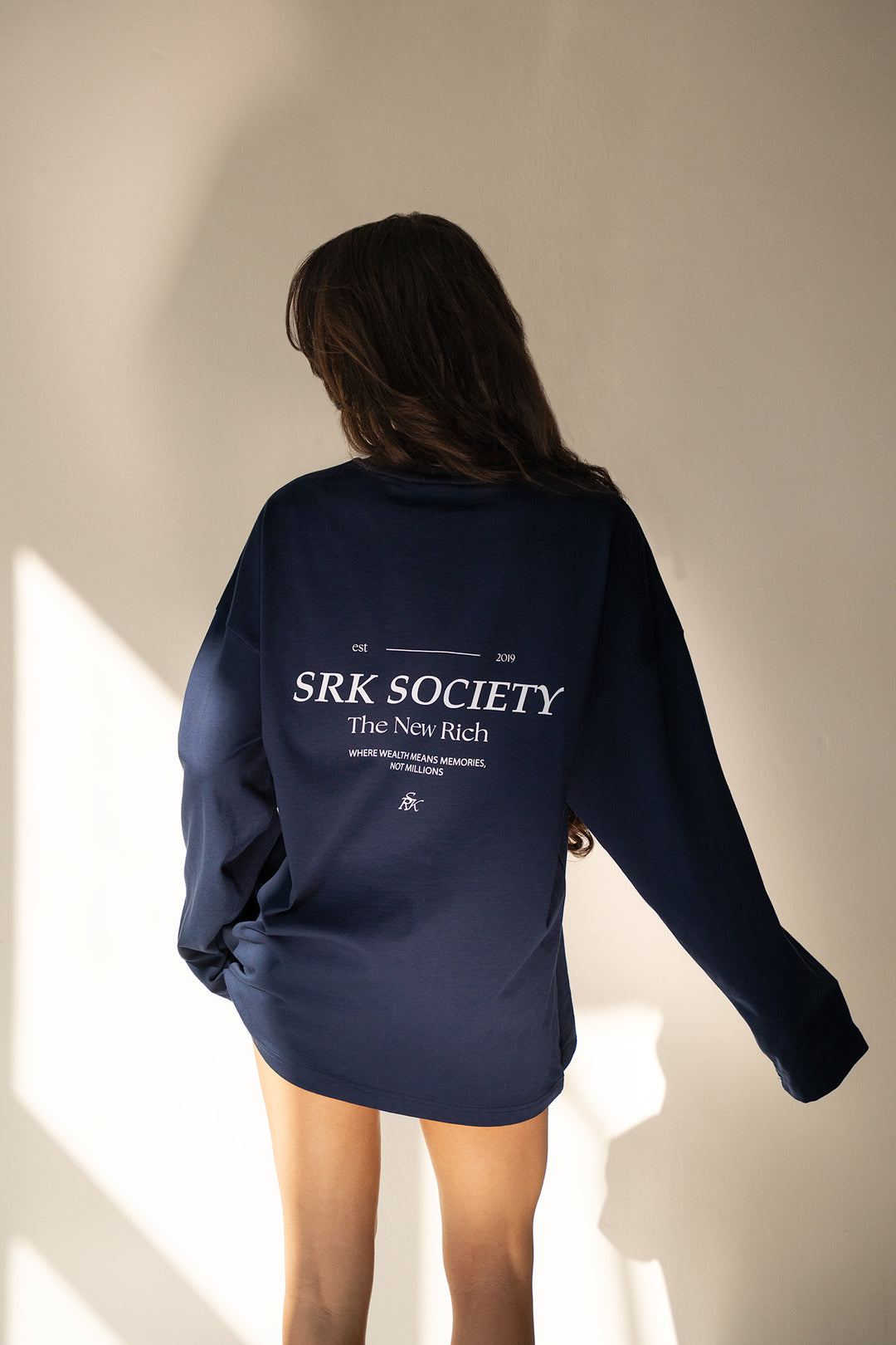 SRK Society Longsleeve Tee 'Navy & White'