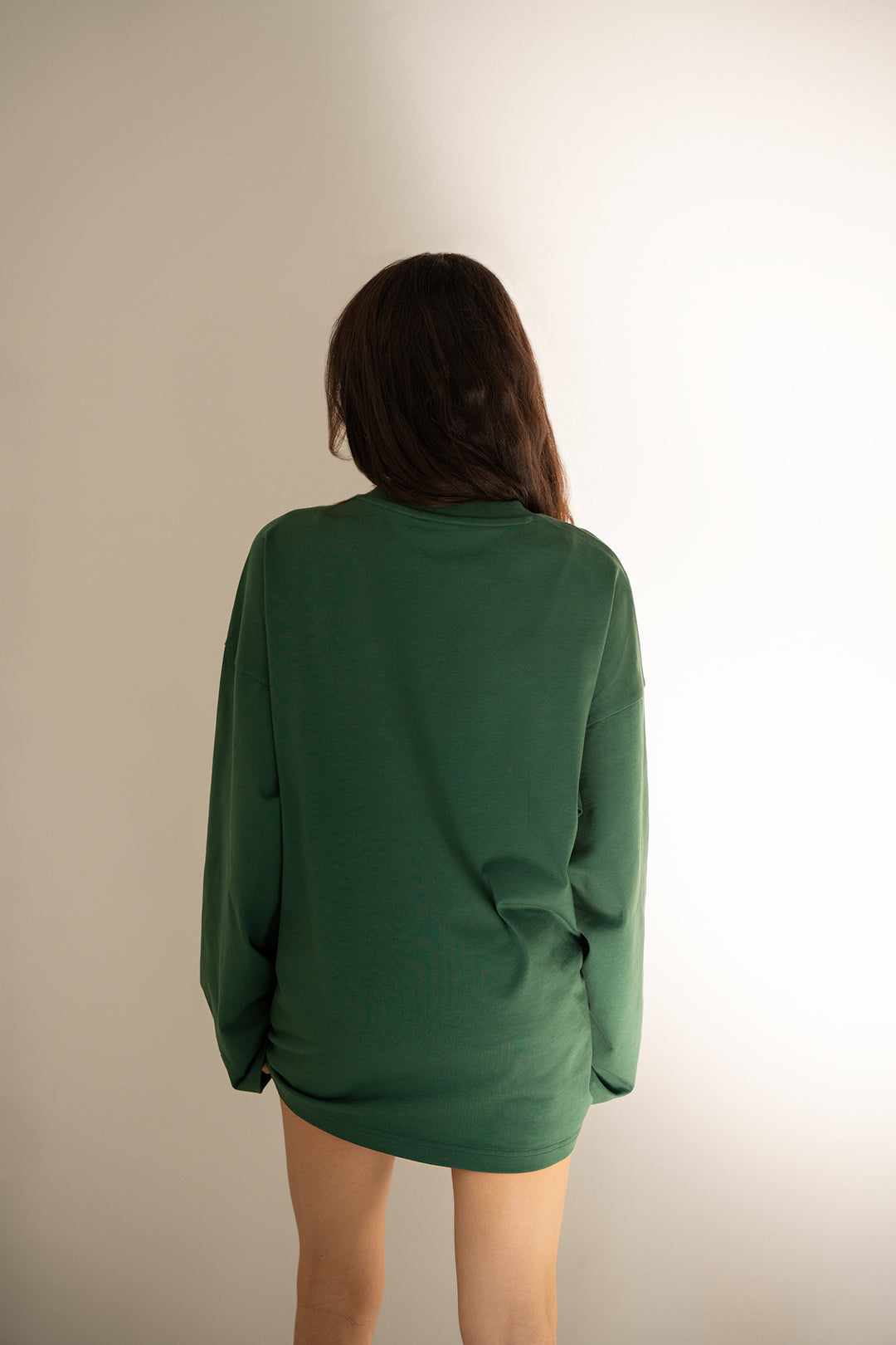 'Rich Life' Longsleeve Tee 'Green & White'