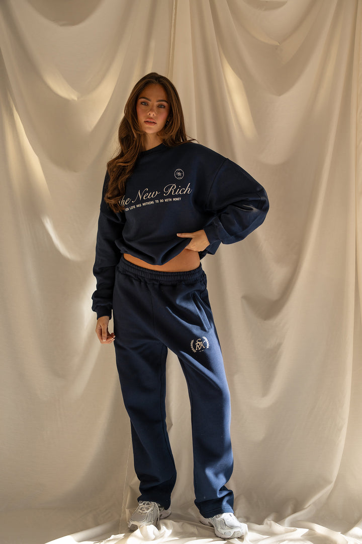 'The New Rich' Sweater 'Navy'