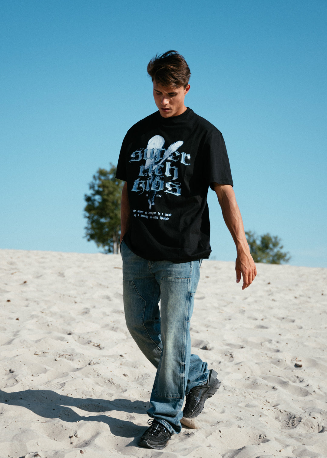T-Shirt 'Spirit of Ecstacy' Zwart
