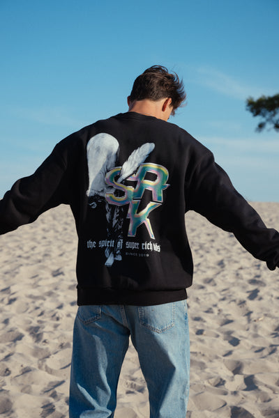 Sweater 'Spirit of SRK' zwart