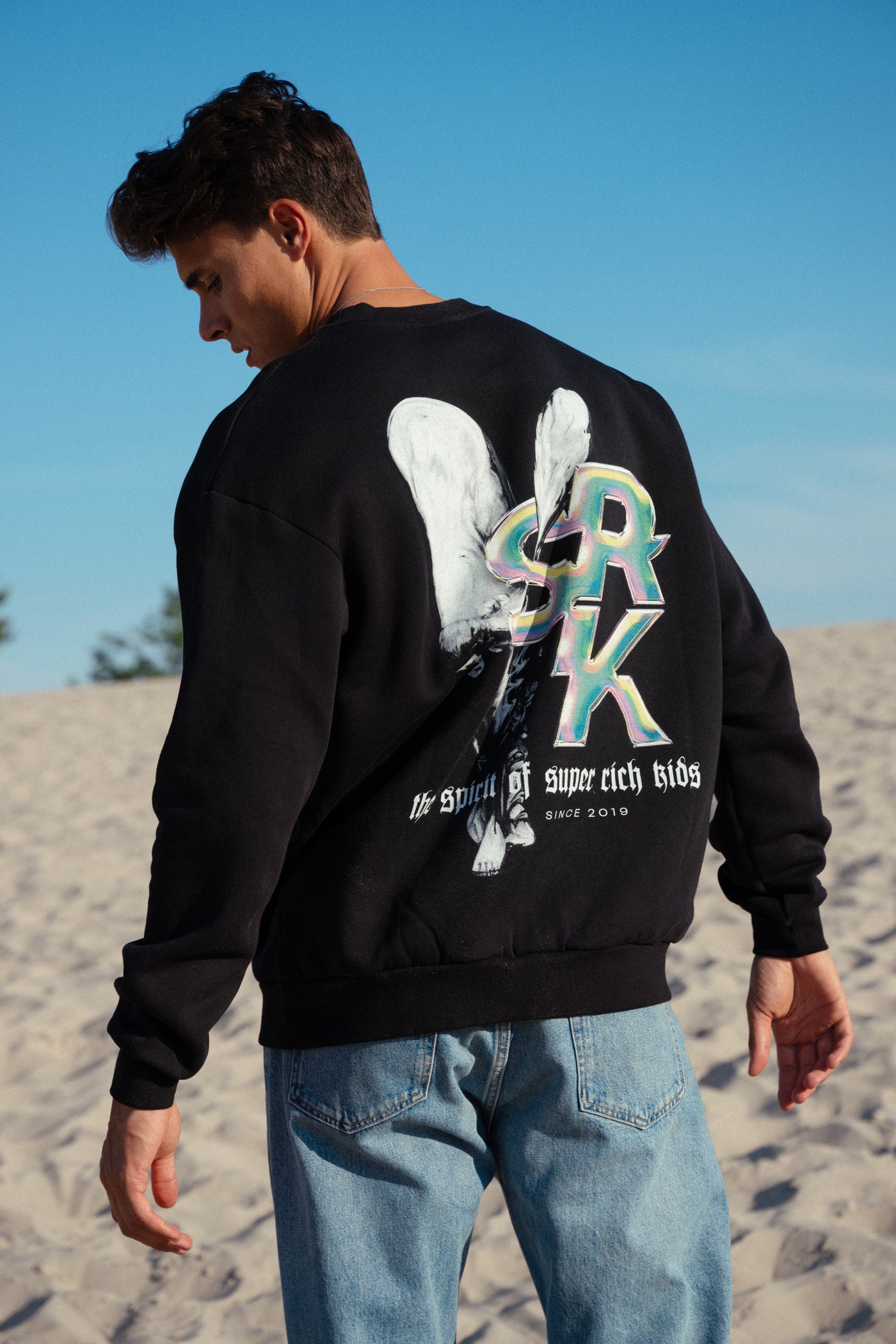 Sweater 'Spirit of SRK' zwart