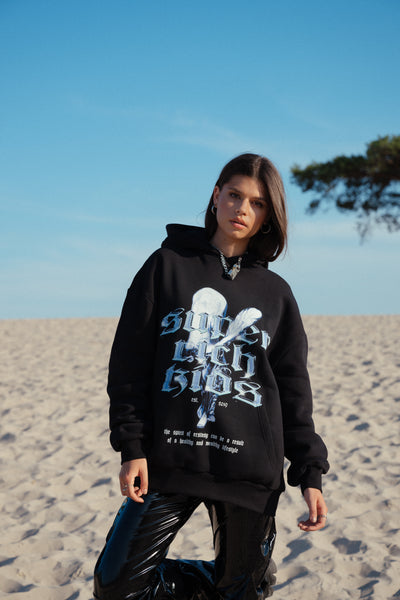 Hoodie 'Spirit of Ecstasy' zwart