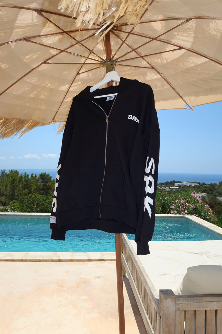 SRK Logo Zip Up Vest 'Black & White'