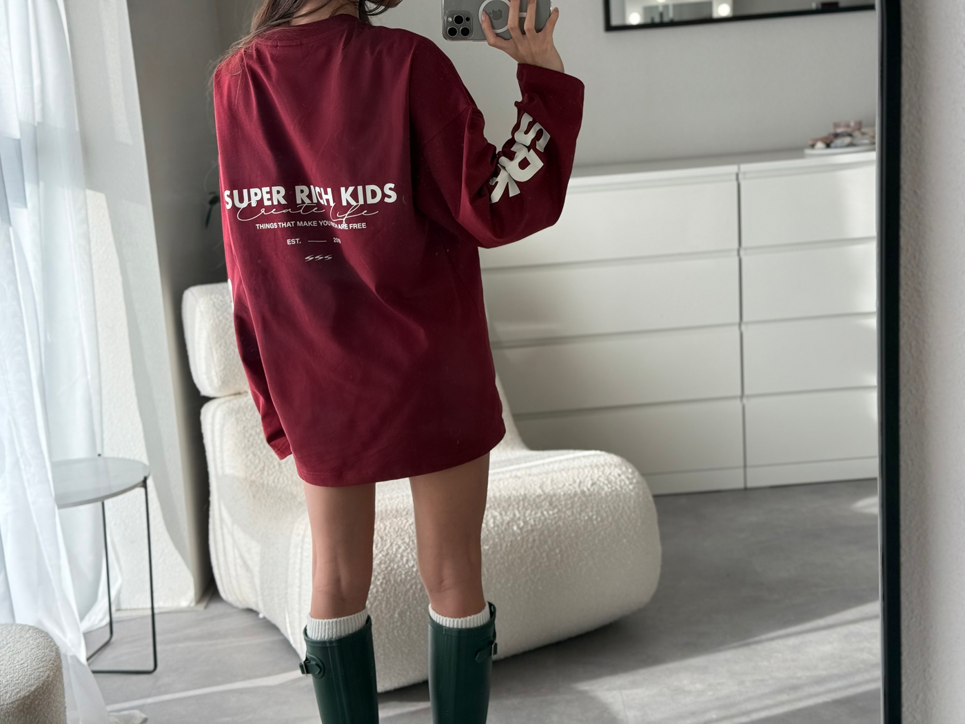 SRK Longsleeve tee 'Burgundy'