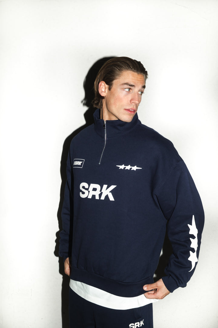 SRK Quarter Zip Sweater ‘Navy’