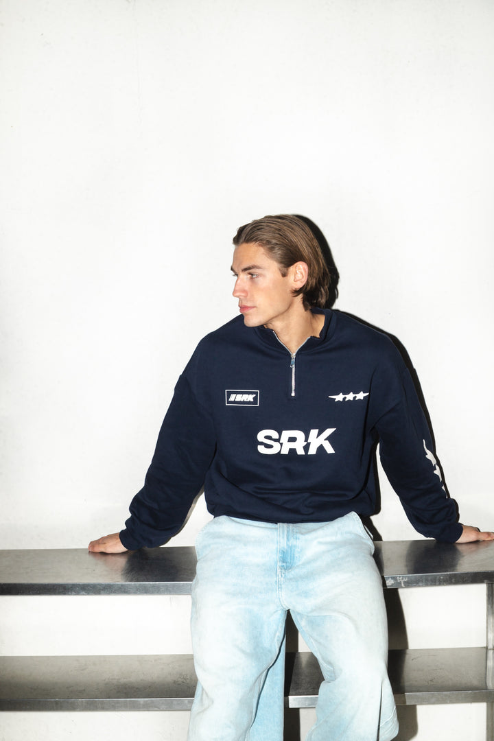 SRK Quarter Zip Sweater ‘Navy’