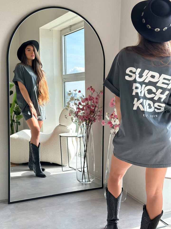 Super Rich Kids T-Shirt Acid Wash wit logo