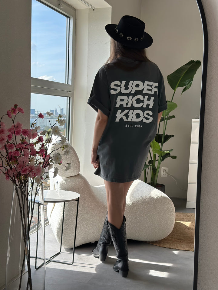 Super Rich Kids T-Shirt Acid Wash wit logo