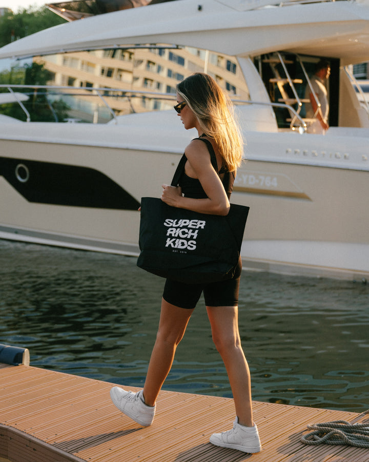 SRK BLACK & WHITE BEACH BAG