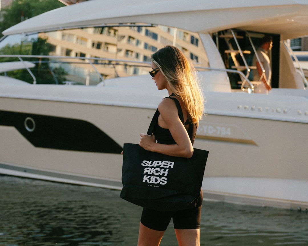 SRK BLACK & WHITE BEACH BAG