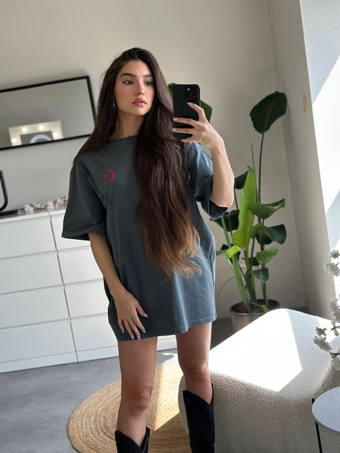 Super Rich Kids T-Shirt Acid Wash rood logo