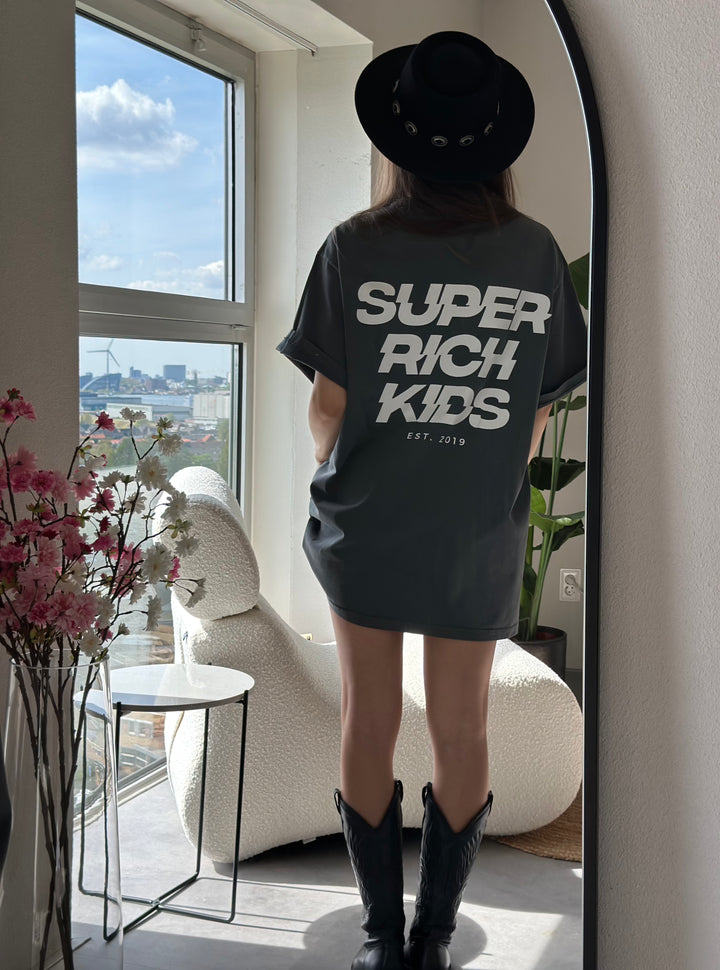 Super Rich Kids T-Shirt Acid Wash wit logo