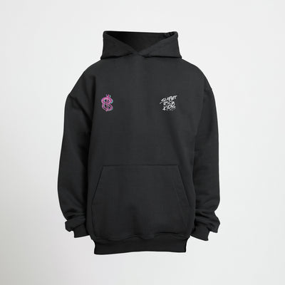 Hoodie Brushed dollar roze