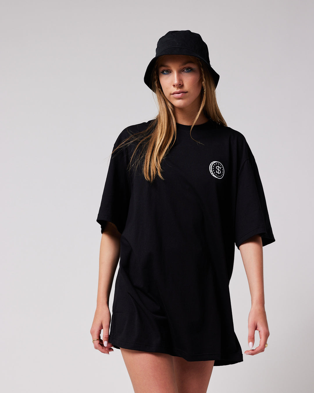 Super Rich Kids T-Shirt zwart met wit