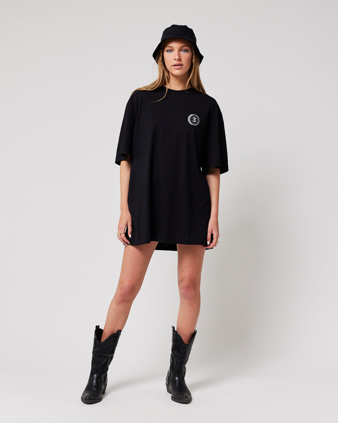 Super Rich Kids T-Shirt zwart met wit