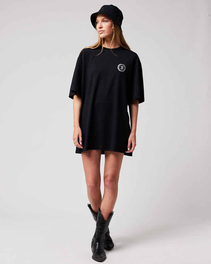 Super Rich Kids T-Shirt zwart met wit